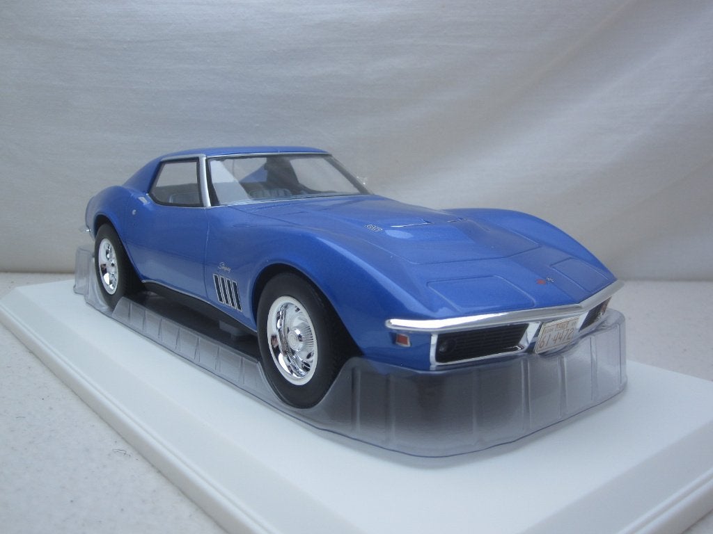 Chevrolet Corvette C3 Coupé 1969 Blauw metallic 1:18 Norev, Ophalen of Verzenden, Nieuw, Auto, Norev