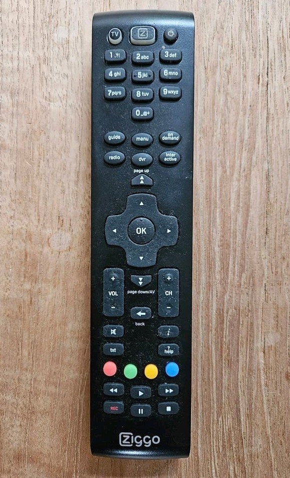 Afstandsbediening Ziggo - Origineel en Functioneel, Audio, Tv en Foto, Afstandsbedieningen, Ophalen of Verzenden, Gebruikt, Origineel