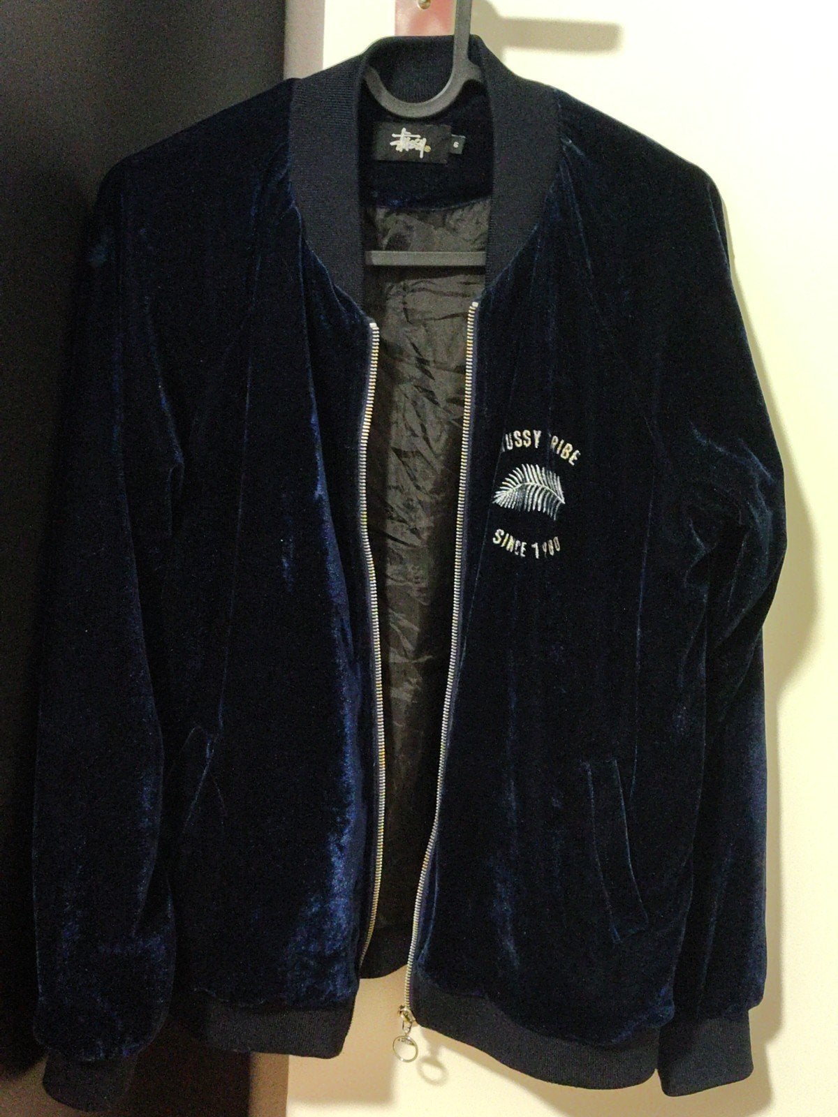 Stüssy International Tribe Bomberjack '90, Maat 38/40 (M), Blauw, Stüssy, Ophalen of Verzenden