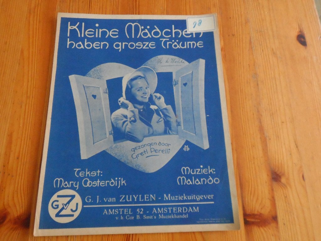 Kleine madchen haben grosse traume - malando / oosterdijk, Muziek en Instrumenten, Bladmuziek, Zang, Gebruikt, Ophalen of Verzenden