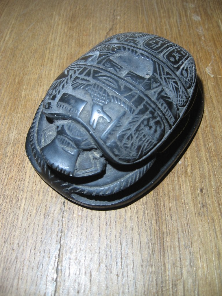 Scarabee, Overige herkomsten, Beeld, Zwart, 4 cm