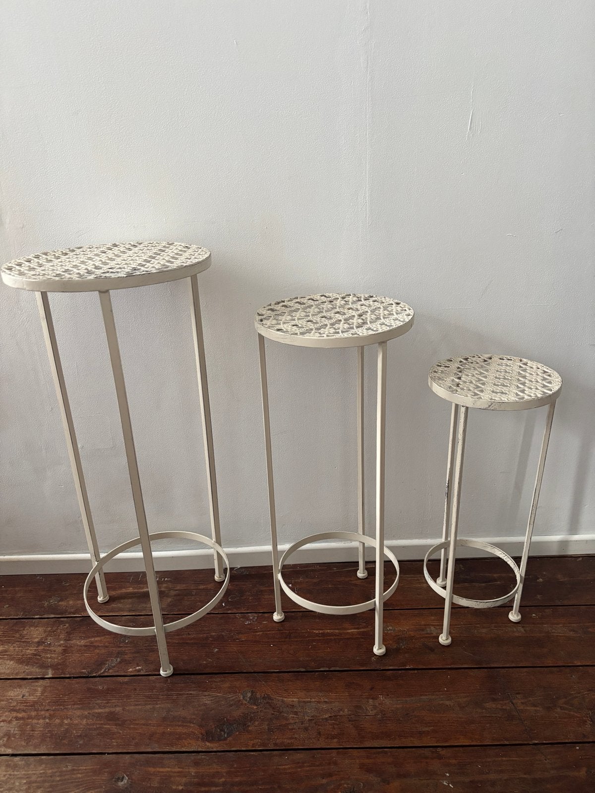 Set van 3 Brocante Plantentafels, Ophalen