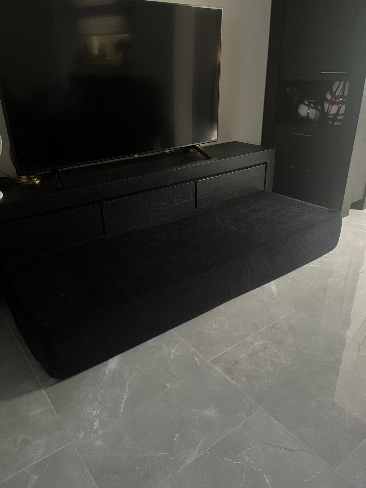 Zwart matras Marokkaanse sedari 2xstuks 200x70cm, Ophalen, Zo goed als nieuw, Matras, 200 cm