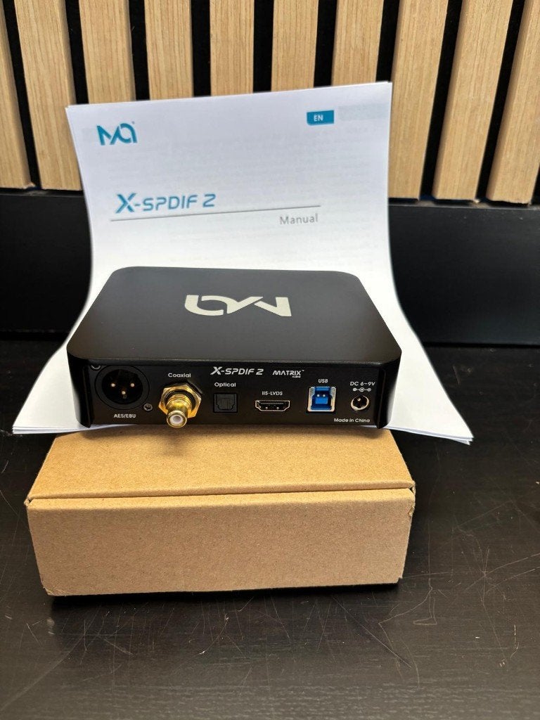 Matrix Audio X-SPDIF 2 | Mint Ex-Demo | I2S-AES-SPDIF | €200, Audio, Tv en Foto, Converters, Ophalen of Verzenden, Zo goed als nieuw