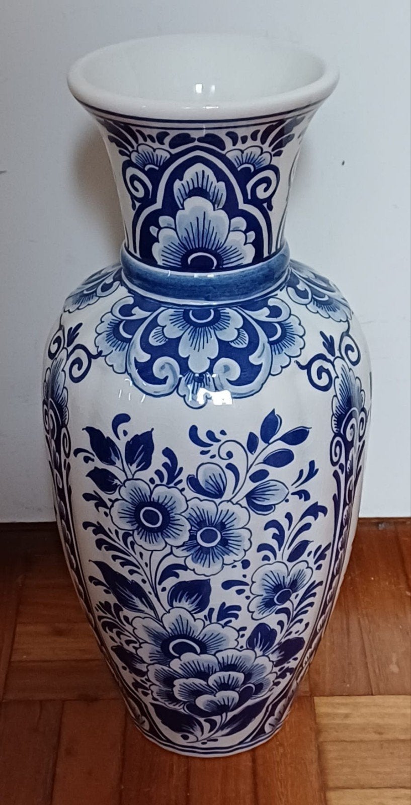 Delfts Blauwe Vaas - Handgeschilderd - 't Delftsche Huys, Ophalen of Verzenden