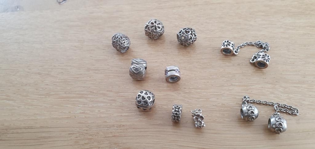 Originele pandora bedels, Pandora, Ophalen of Verzenden, Zo goed als nieuw, 4 bedels of meer