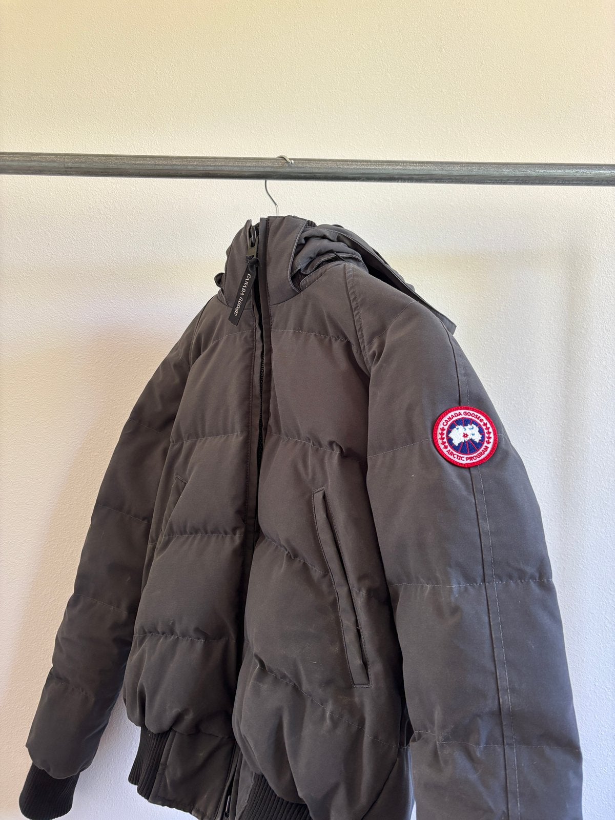 Canada goose dames bomber maat XS grijs, Ophalen of Verzenden, Zo goed als nieuw, Maat 34 (XS) of kleiner, Grijs