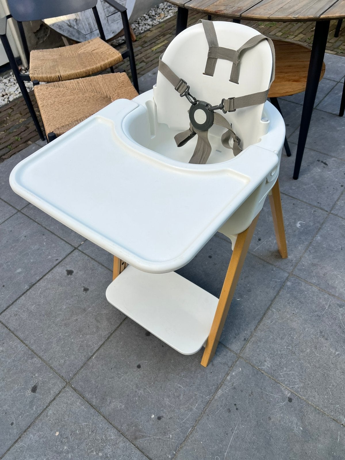 kinderstoel STOKKE, Ophalen, Zo goed als nieuw, Meegroeistoel
