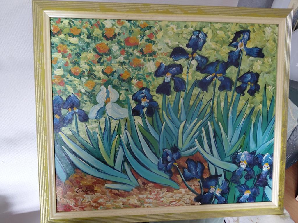 Mooi schilderij, naar van Gogh, Ophalen