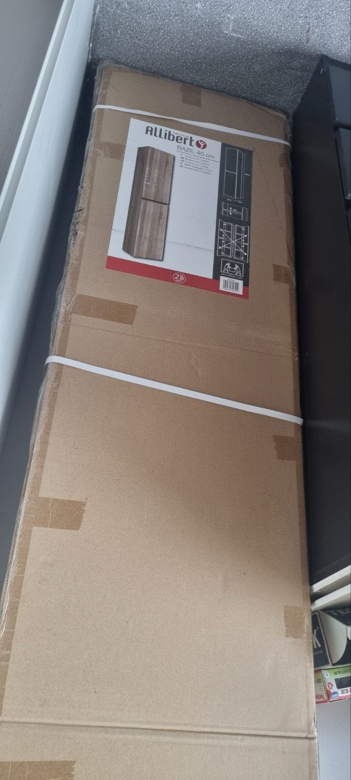 Allibert Bazil kolomkast, Huis en Inrichting, Badkamer | Badkamermeubels, Ophalen, Overige typen, Nieuw, 50 tot 100 cm