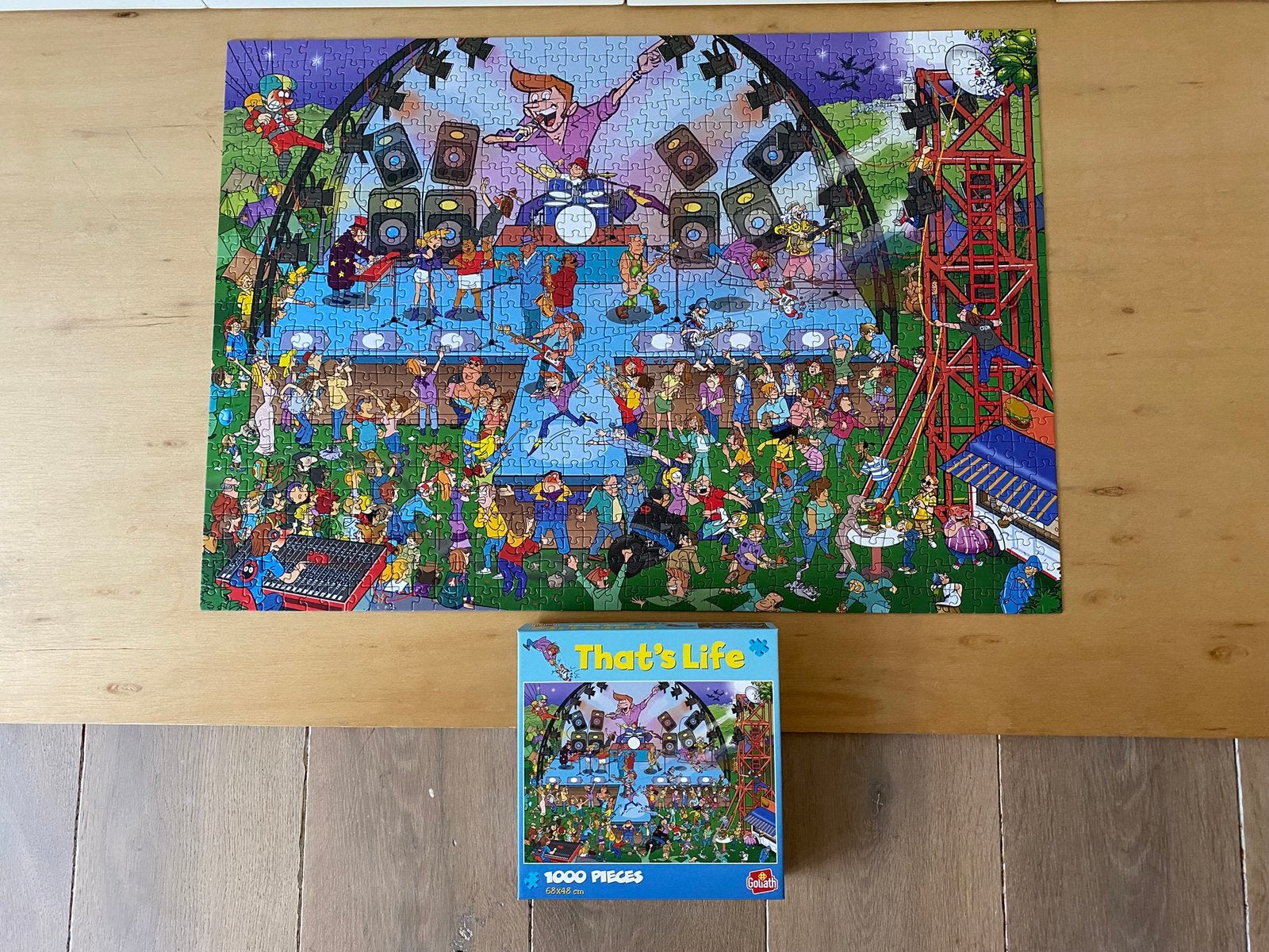 puzzel concert of popconcert 1000 stukjes, Ophalen, 500 t/m 1500 stukjes, Zo goed als nieuw