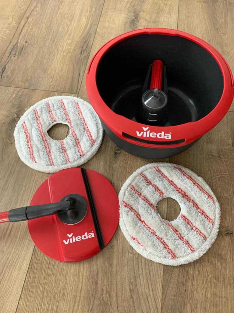 Vileda EasyWring & Clean Turbo Mop en Emmer Set, Huis en Inrichting, Ophalen, Mop of Dweil