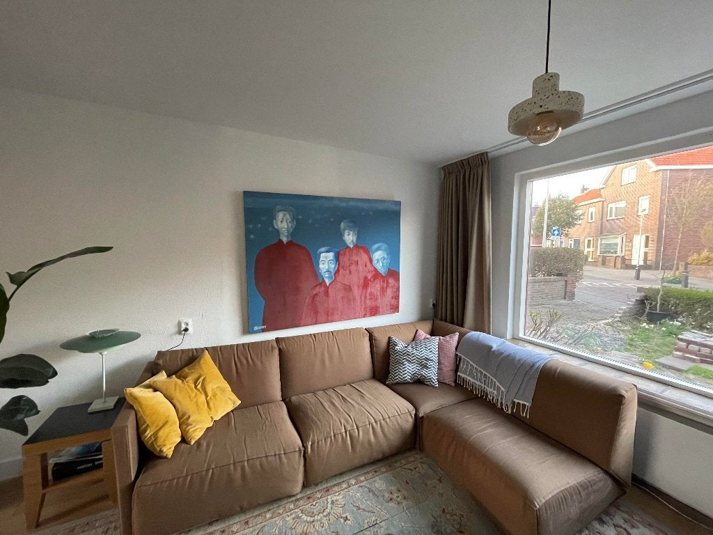 Gratis ophalen Piet Boon Hoekbank, Huis en Inrichting, Ophalen, 250 tot 300 cm, Gebruikt, Hoekbank