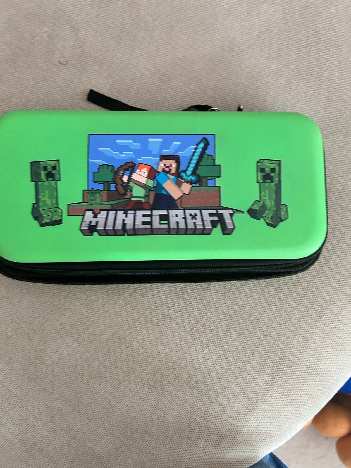 Minecraft hoesje voor Nintendo Switch Lite, Spelcomputers en Games, Ophalen of Verzenden, Zo goed als nieuw, Switch Lite, Hoesje, Tasje of Behuizing