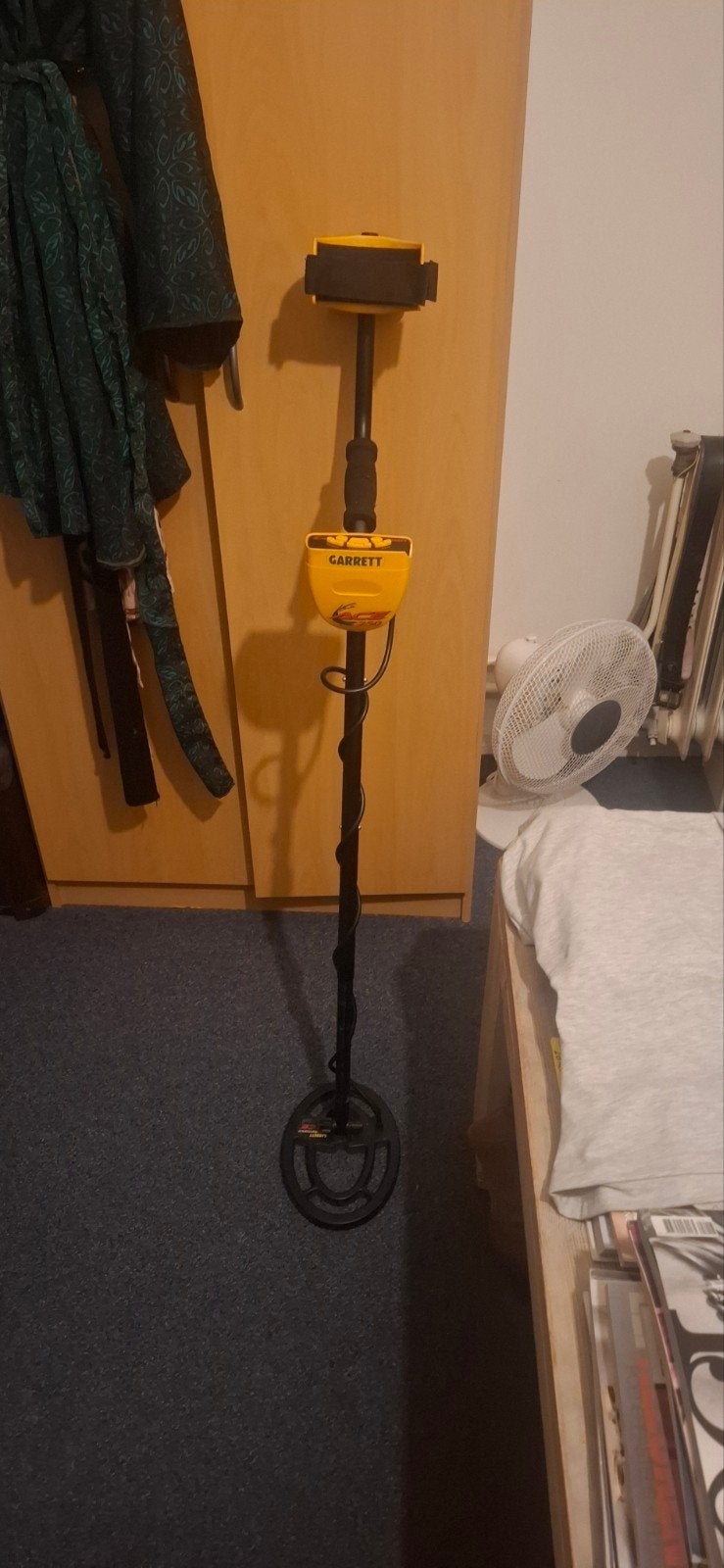 Garrett Ace 250 Metaaldetector, Hobby en Vrije tijd, Metaaldetectors, Garrett, Ophalen of Verzenden, Zo goed als nieuw, 30 cm of minder