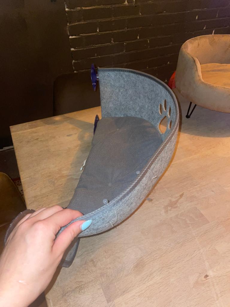 Raam kattenmand, Dieren en Toebehoren, Kattenmanden, Ophalen of Verzenden, Zo goed als nieuw, Vilt