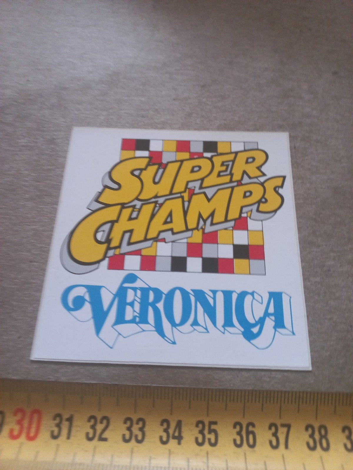 Super Champs Veronica sticker, Verzamelen, Ophalen of Verzenden