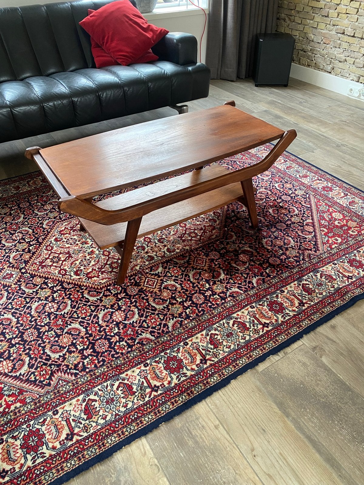 Van Teeffelen salontafel jaren 50/60, Gebruikt, 100 tot 150 cm, Overige houtsoorten, 50 tot 100 cm