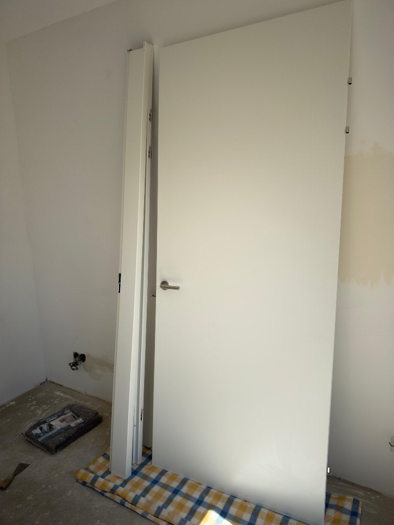 Binnendeur en kozijn van Berkvens (opdekdeur), Ophalen, 80 tot 100 cm, 215 cm of meer, Binnendeur