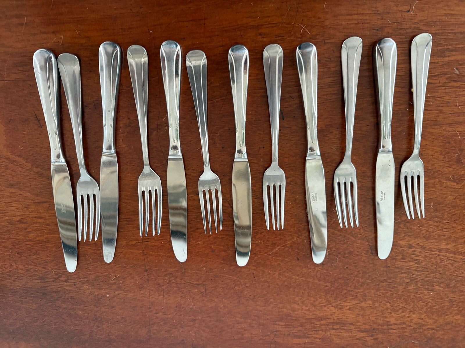 Sola 1400 Hetty fruitmesjes kinderbestek Art deco 6 persoons, Ophalen of Verzenden