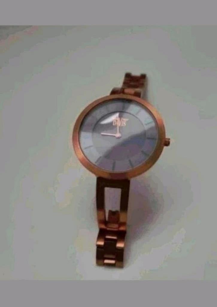 Davis mooie roségoudkleurige horloge, Ophalen of Verzenden, Nieuw, Overige merken