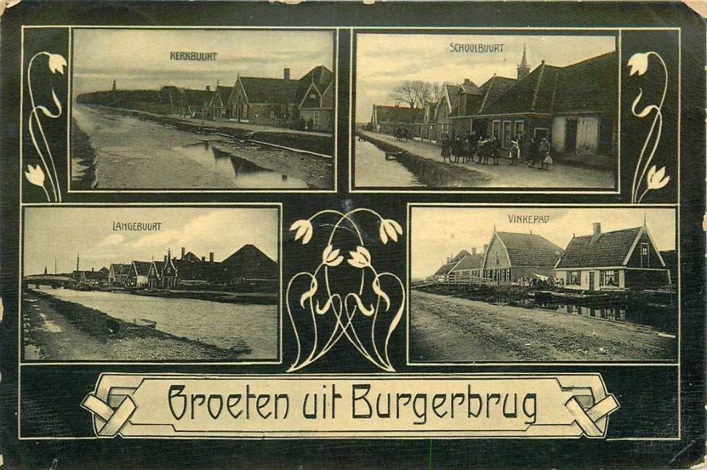 701-249-025 Burgerbrug, Verzenden, Voor 1920, Noord-Holland