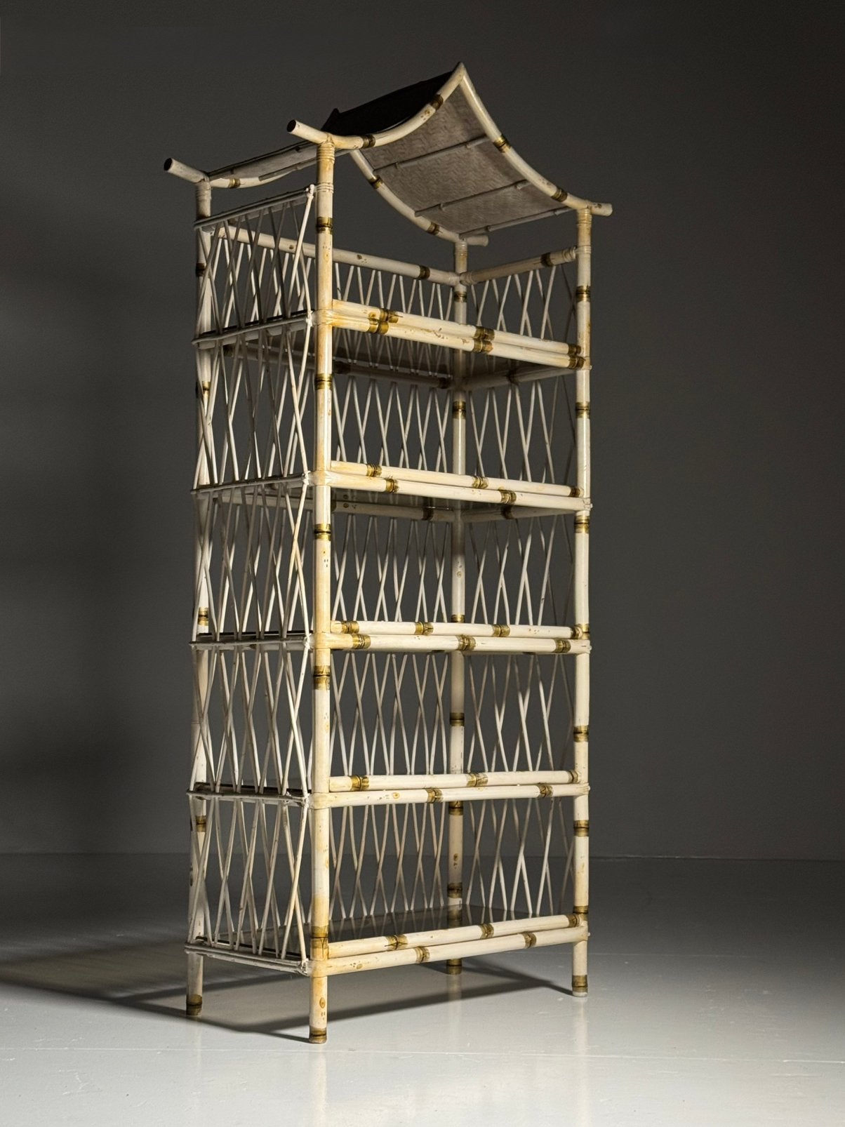 Bamboe kast aziatische stijl 1980, Antiek en Kunst, Ophalen of Verzenden