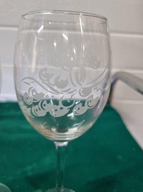 wijnglazen met druiven afbeelding, Ophalen of Verzenden, 'T Olde Gre-j, Info@toldegrej.nl, Endepoelstraat 20f Didam