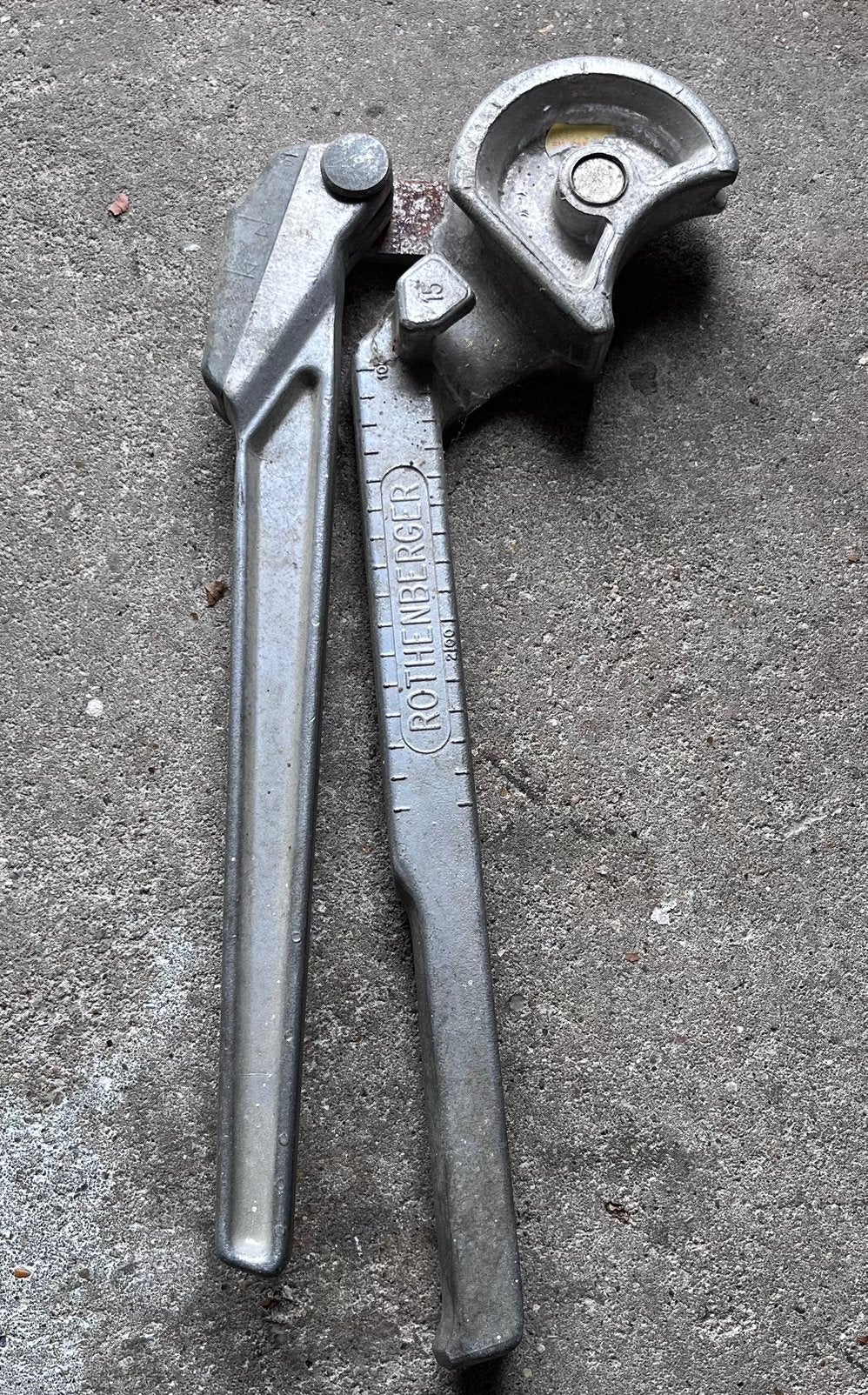 Rothenberger buigijzer/ pijpenbuiger 15 mm, Doe-het-zelf en Verbouw, Ophalen, Zo goed als nieuw