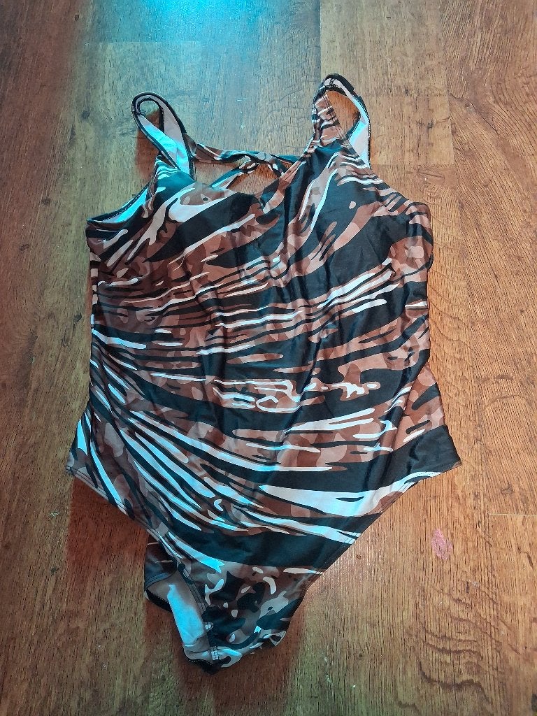 Zwempak maat 54, Kleding | Dames, Grote Maten, Ophalen, Zo goed als nieuw, Overige kleuren, Lingerie of Zwemkleding