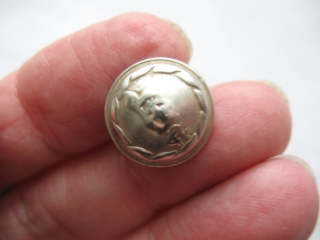 Lotje Zilverkleur Kleine bol Knopen 9 x, Hobby en Vrije tijd, Naaien en Fournituren, Ophalen of Verzenden, Zo goed als nieuw, Knoop of Knopen