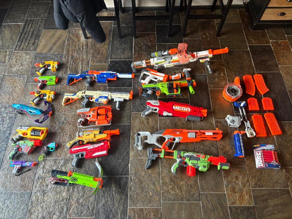 Nerf geweren, Kinderen en Baby's, Speelgoed | Buiten | Actiespeelgoed, Gebruikt, Ophalen of Verzenden