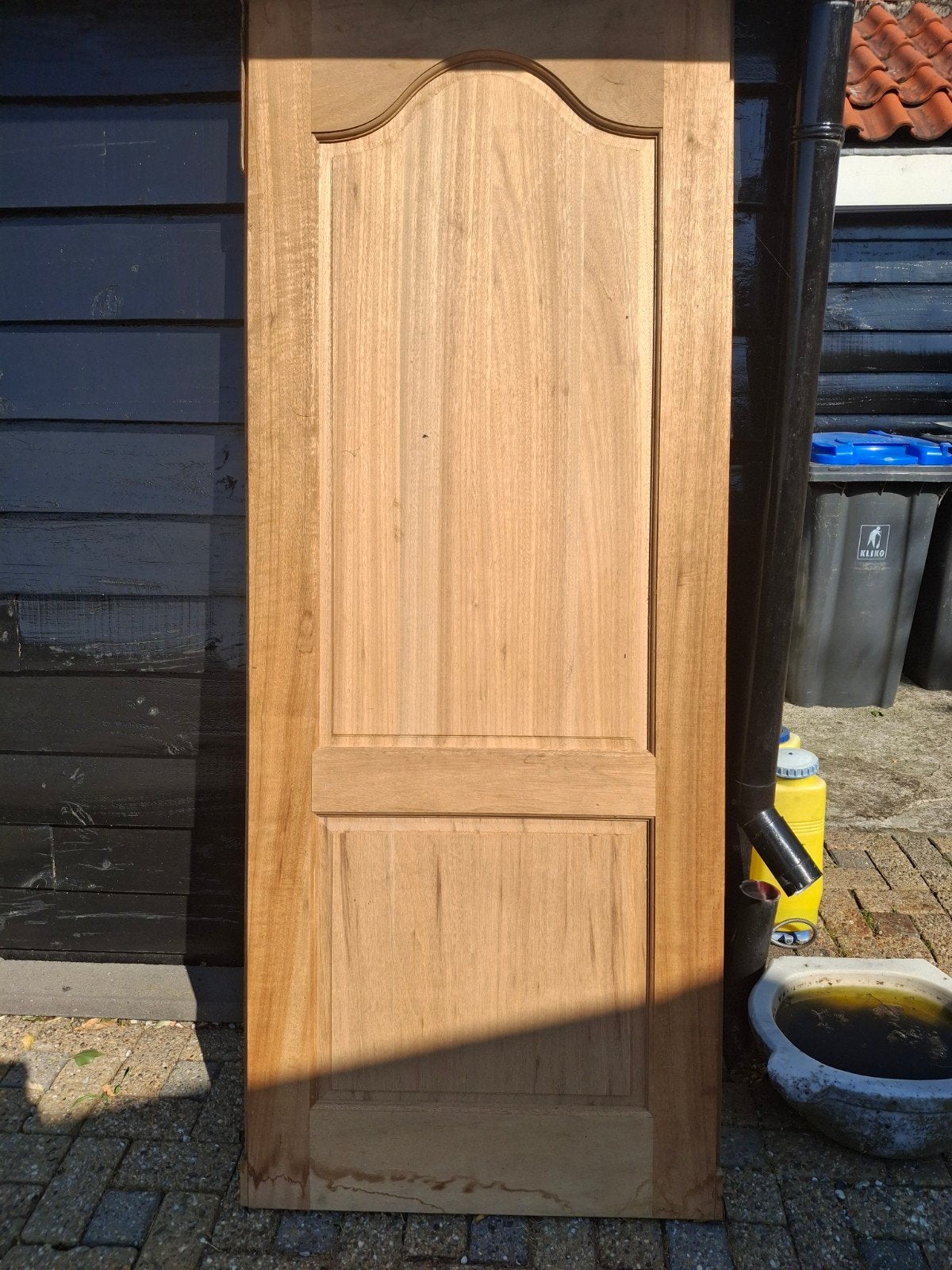 Hardhouten deur 200x80x4cm, Doe-het-zelf en Verbouw, Deuren en Horren, Ophalen