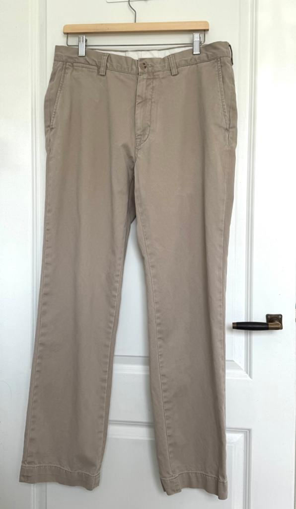 Ralph Lauren chino beige maat 35/32, Ophalen of Verzenden, Zo goed als nieuw, Beige