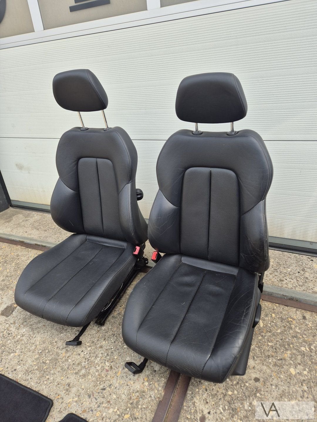 Interieur zwart leer voorstoelen van Mercedes SLK R170 96-03, Auto-onderdelen, Interieur en Bekleding, Gebruikt, -, Ophalen of Verzenden