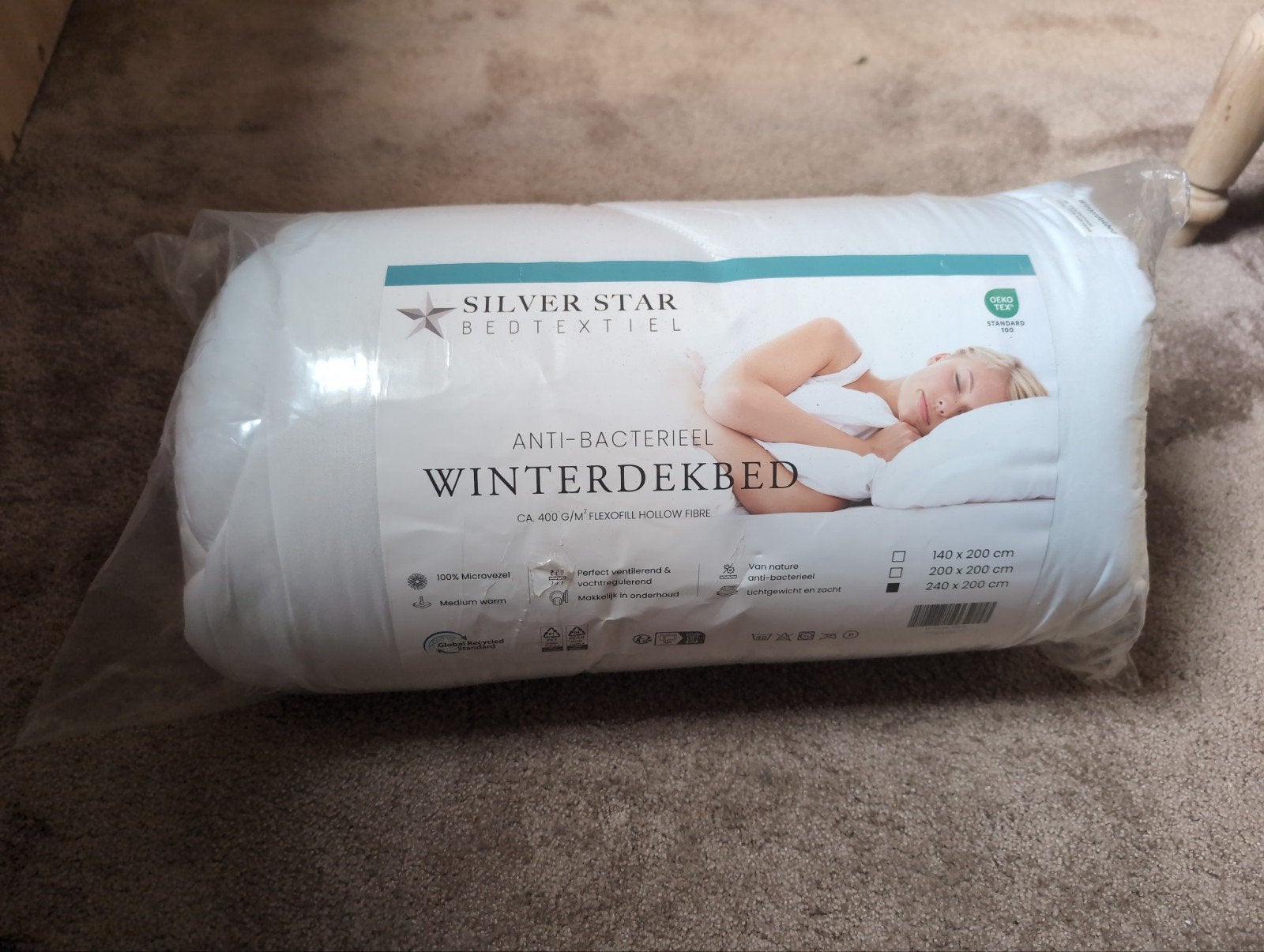 Nieuw Silver Star Anti-Bacterieel Winterdekbed 240x200, Ophalen of Verzenden, Nieuw, Lits-jumeaux