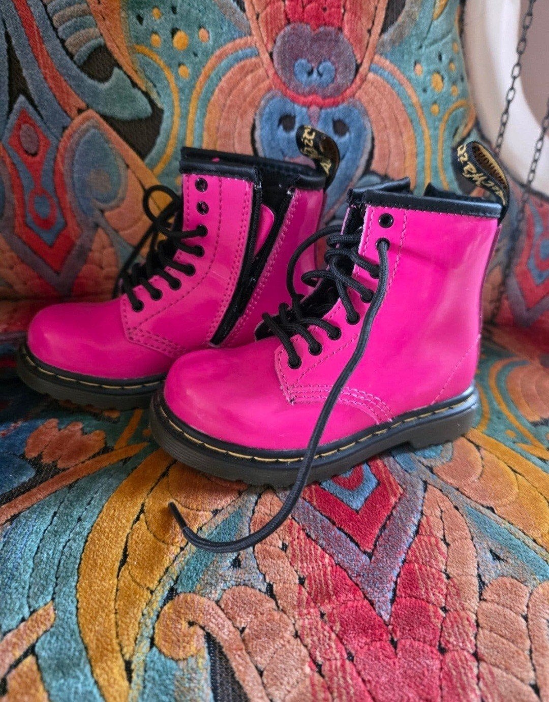 Dr. Martens Brookelee Roze Laarzen Maat 22, Kinderen en Baby's, Dr. Martens, Jongen of Meisje, Ophalen of Verzenden, Laarzen
