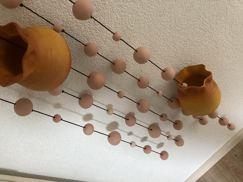 Keramische terracotta windgong, Ophalen, Nieuw