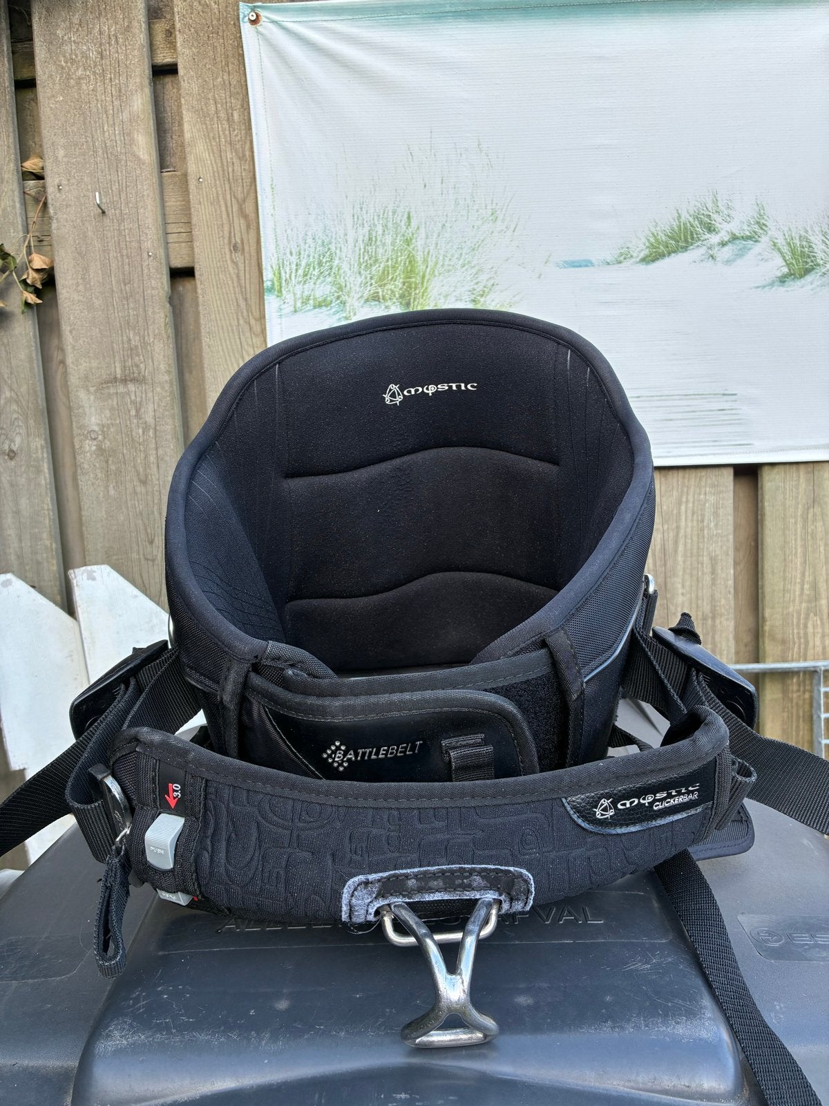 Mystic Warrior V kitesurf trapeze - Maat XL, Watersport en Boten, Kitesurfen, Ophalen of Verzenden, Zo goed als nieuw, Trapeze