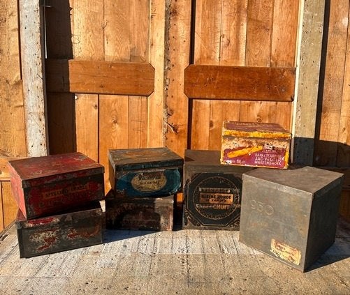Winkelblikken verkoop origineel koek Jamin PARTIJ VAN 7 STUK, Ophalen of Verzenden