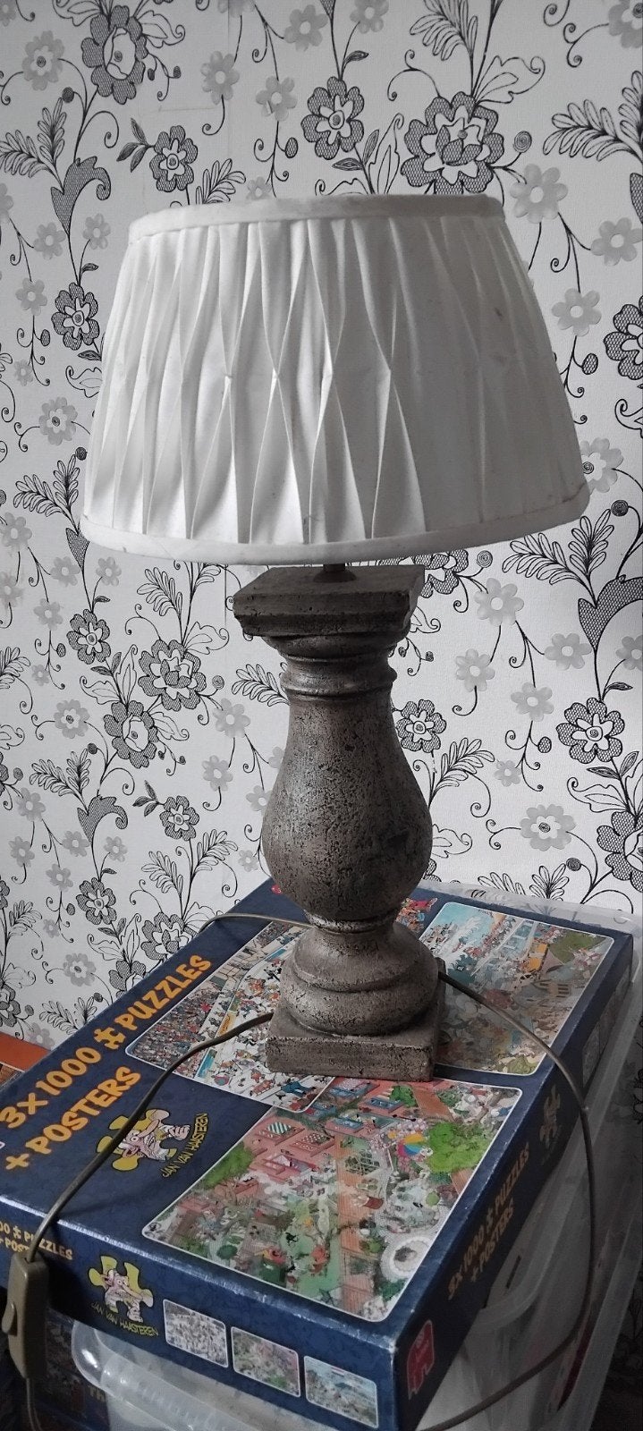 Mooie lamp met kap, Huis en Inrichting, Lampen | Tafellampen, Ophalen of Verzenden, Met kap