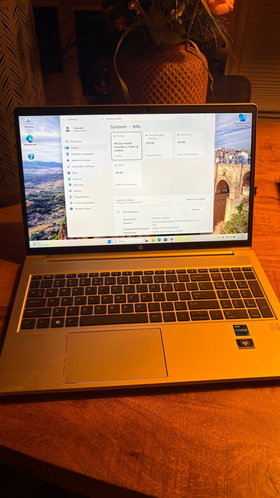 HP Probook 450 G8 - i5 11th Gen, 8GB RAM, 250GB SSD, Computers en Software, 2 tot 3 Ghz, 8 GB, Ophalen of Verzenden, Zo goed als nieuw