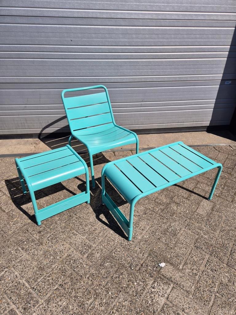 Nieuwe fermob Luxembourg Voetenbank/tafel 86x43 cm vele kleu, Ophalen of Verzenden, Nieuw, Rechthoekig