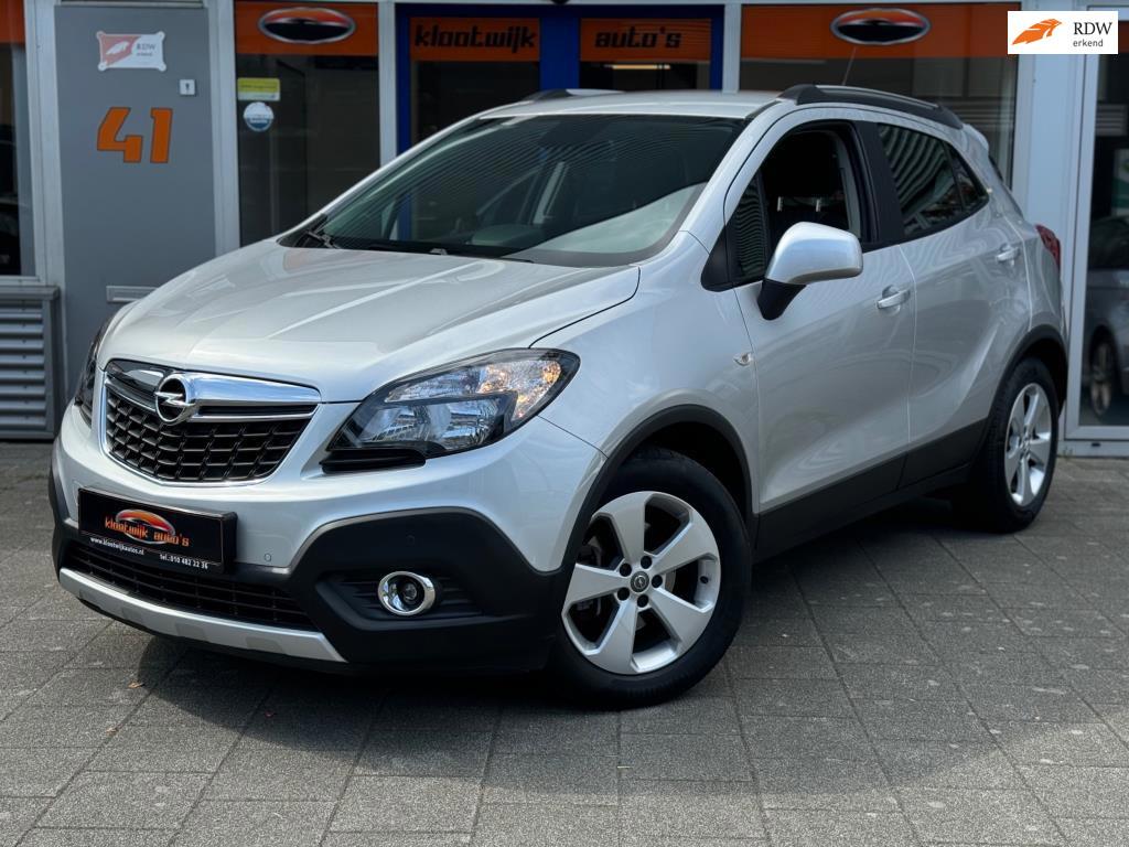 Opel Mokka 1.4 T Edition Navigatie 38.000km Dealer Historie, Voorwielaandrijving, Stof, Gebruikt, Zwart