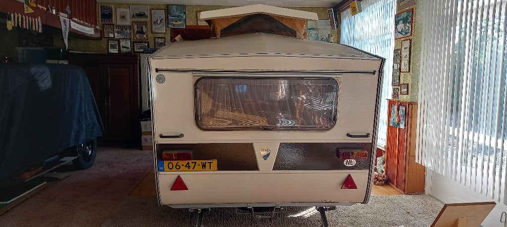 Retro caravan Otten Trekker DS, Overige merken, Tot en met 2, Dwarsbed, Reservewiel