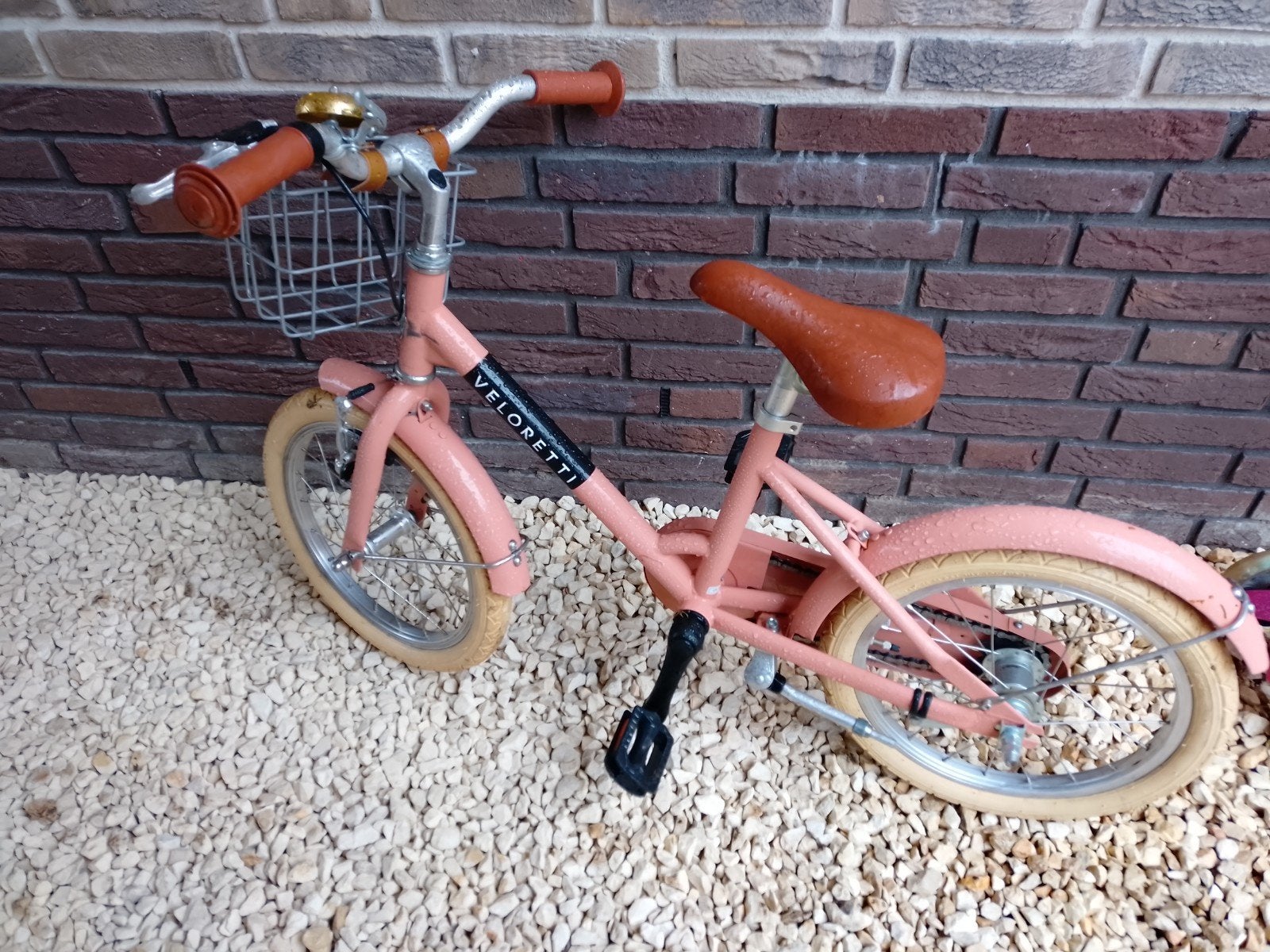 Veloretti kinderfiets meisjes 16 inch met mandje, Fietsen en Brommers, Ophalen, Gebruikt, 16 tot 20 inch, Veloretti