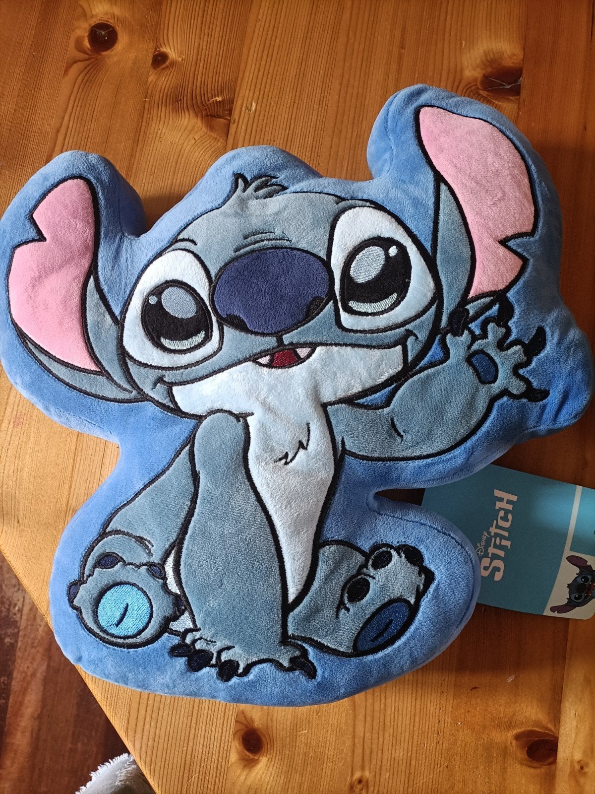 Disney Stitch Kussen - Zacht en Decoratief, Overige merken, Blauw, Nieuw, Ophalen of Verzenden