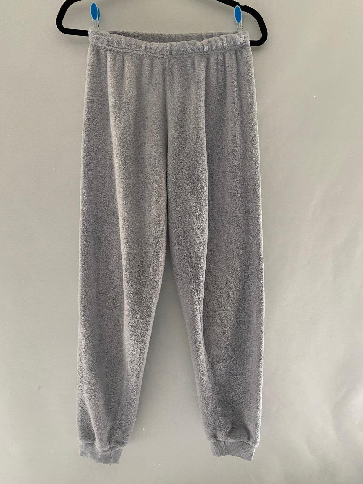 Fluffy huisbroek / pyjamabroek blauw-grijs XS 34/36, Kleding | Dames, Huispakken, Ophalen of Verzenden, Gedragen, Maat 34 (XS) of kleiner