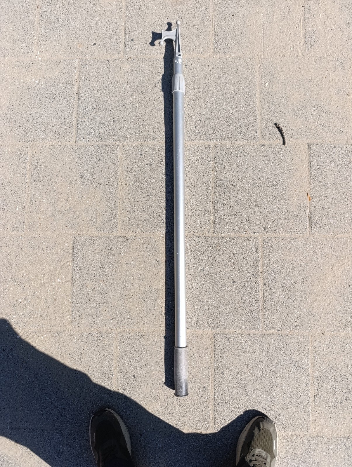 Uitschuifbare lichtgewicht pikhaak in aluminium, Watersport en Boten, Accessoires en Onderhoud, Ophalen of Verzenden, Gebruikt