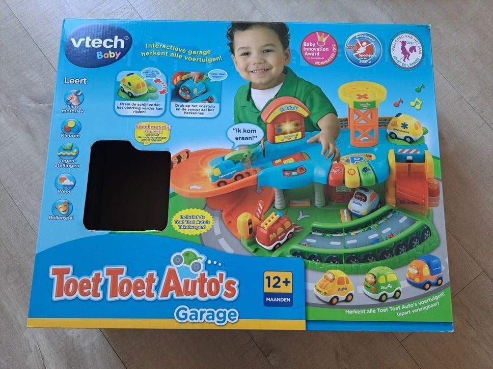 VTech Toet Toet Auto's Garage met Takelwagen, Ophalen, Gebruikt